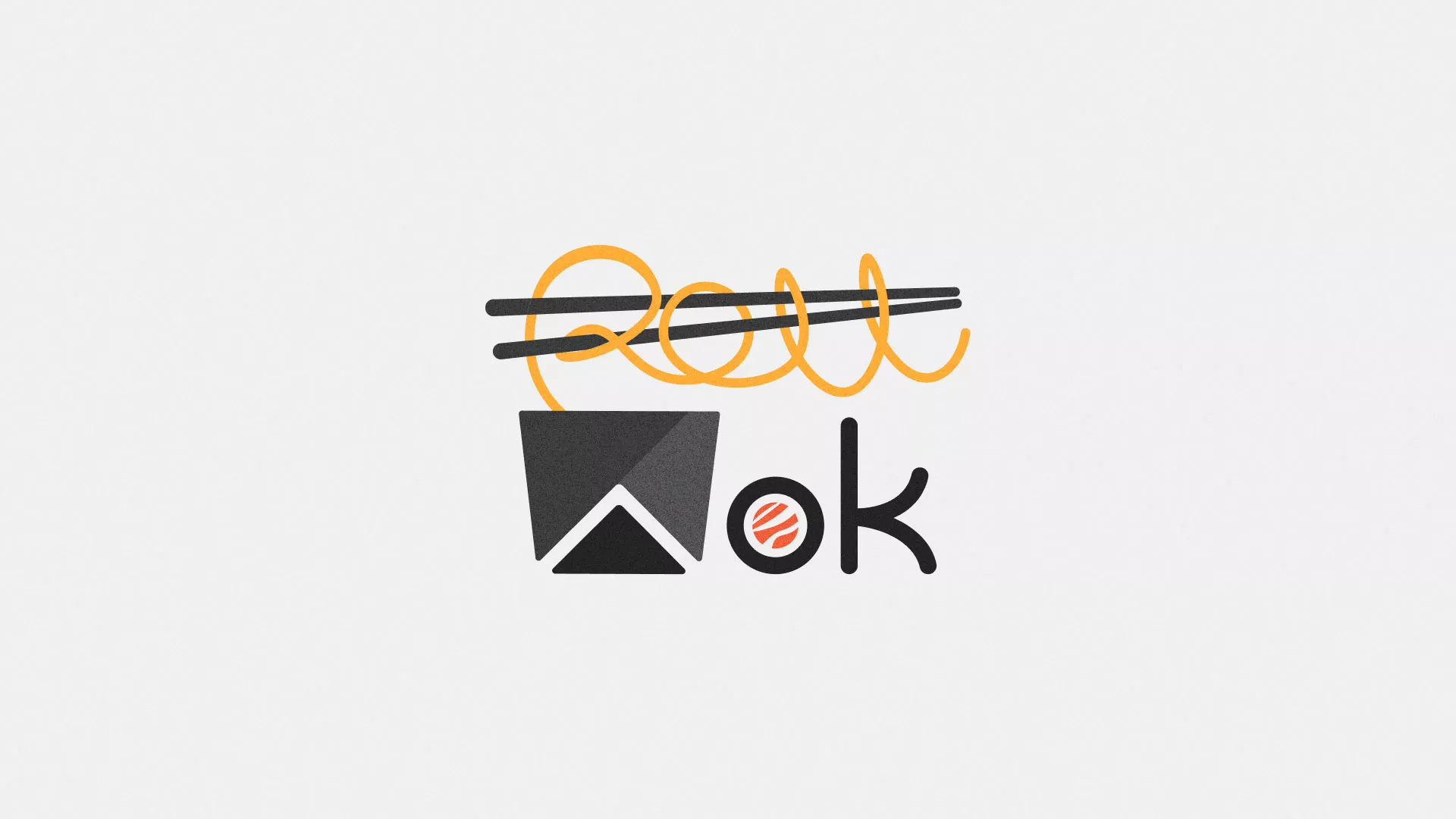 Разработка логотипа в Усмани для суши-бара «Roll Wok Club» Разработка логотипа в Усмани для суши-бара «Roll Wok Club»